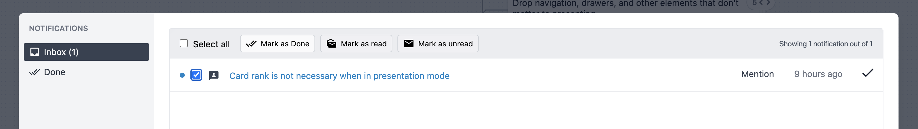 Notification Changing State