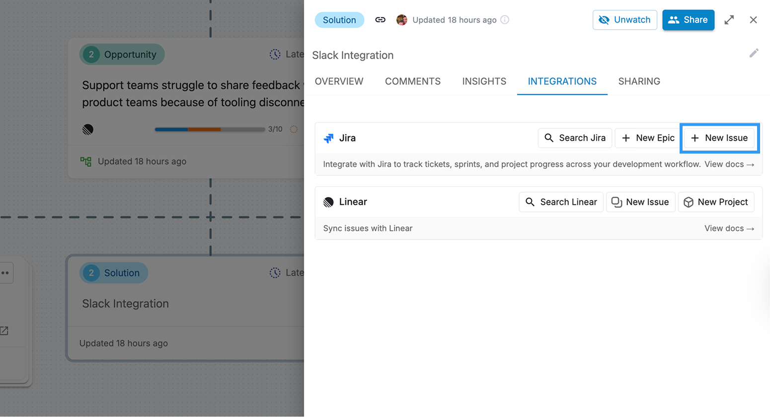 Creating a new Jira issue