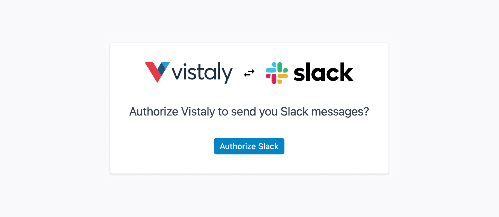Authorize Slack